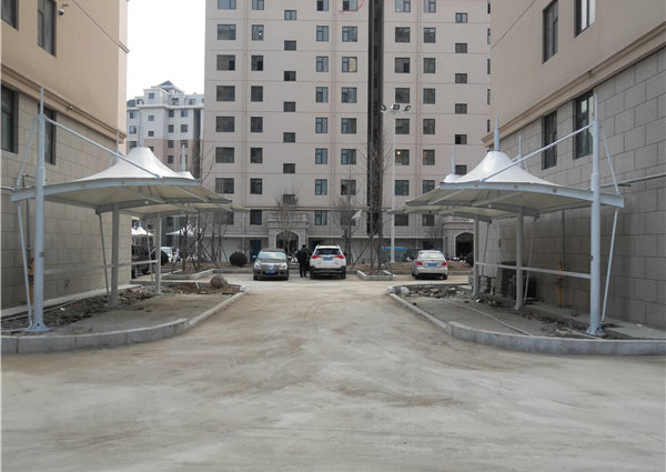膜結(jié)構(gòu)電動(dòng)車、自行車棚